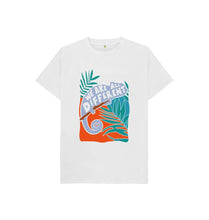 Load image into Gallery viewer, White &#39;We Are All Different&#39; Kid&#39;s Chameleon Affirmation T-shirt
