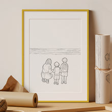 Load image into Gallery viewer, Custom Line Drawing Portrait Illustration
