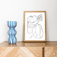 Load image into Gallery viewer, Custom Line Drawing Portrait Illustration
