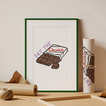 Load image into Gallery viewer, &#39;Eat the Chocolate&#39; Hand Painted Print
