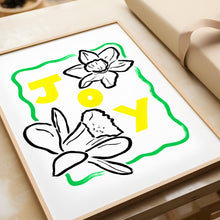 Load image into Gallery viewer, &#39;Joy&#39; Hand Painted Spring Daffodil Print
