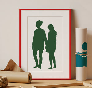 Custom Silhouette Portrait Illustration