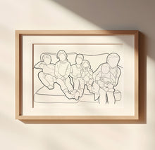 Load image into Gallery viewer, Custom Line Drawing Portrait Illustration
