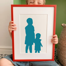 Load image into Gallery viewer, Custom Silhouette Portrait Illustration
