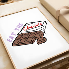 Load image into Gallery viewer, &#39;Eat the Chocolate&#39; Hand Painted Print
