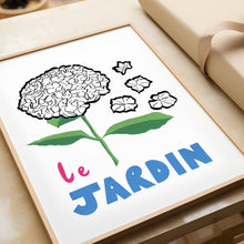 Load image into Gallery viewer, &#39;Le Jardin&#39; Hand Painted Hydrangea Floral Print
