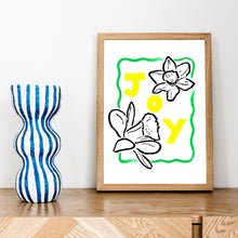 Load image into Gallery viewer, &#39;Joy&#39; Hand Painted Spring Daffodil Print
