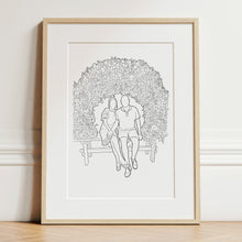 Load image into Gallery viewer, Custom Line Drawing Portrait Illustration
