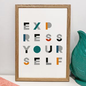 Bespoke Create Your Own Quote Typography Print