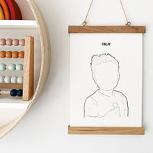 Load image into Gallery viewer, Bespoke Children&#39;s Mini Portrait Illustration
