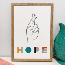 Load image into Gallery viewer, &#39;Hope&#39; Line Drawing and Typography Print
