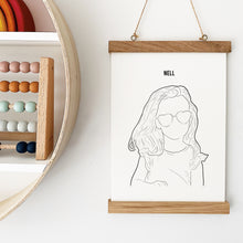 Load image into Gallery viewer, Bespoke Children&#39;s Mini Portrait Illustration
