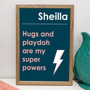 Personalised Super Power Print